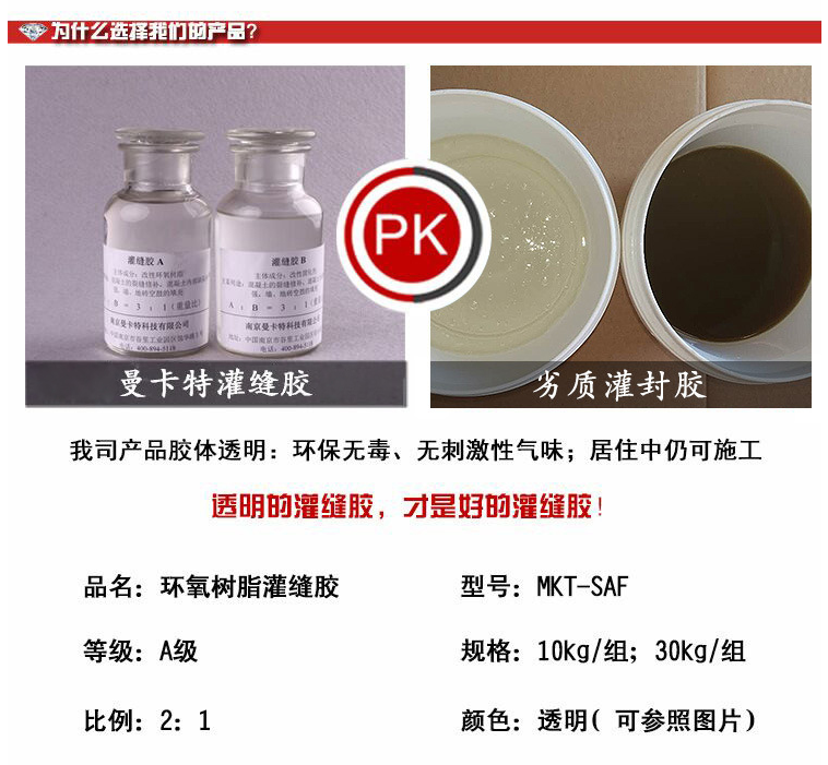 加固材料中不同種類的灌縫膠可以互相替代使用嗎？