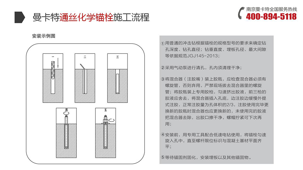 通絲化學錨栓_20_曼卡特通絲化學錨栓施工流程